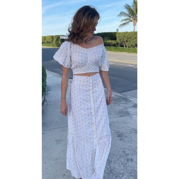 Perry Walker Collective Relly Lurex Skirt Sz. 0 (US 0-2) - Picture 1 of 4